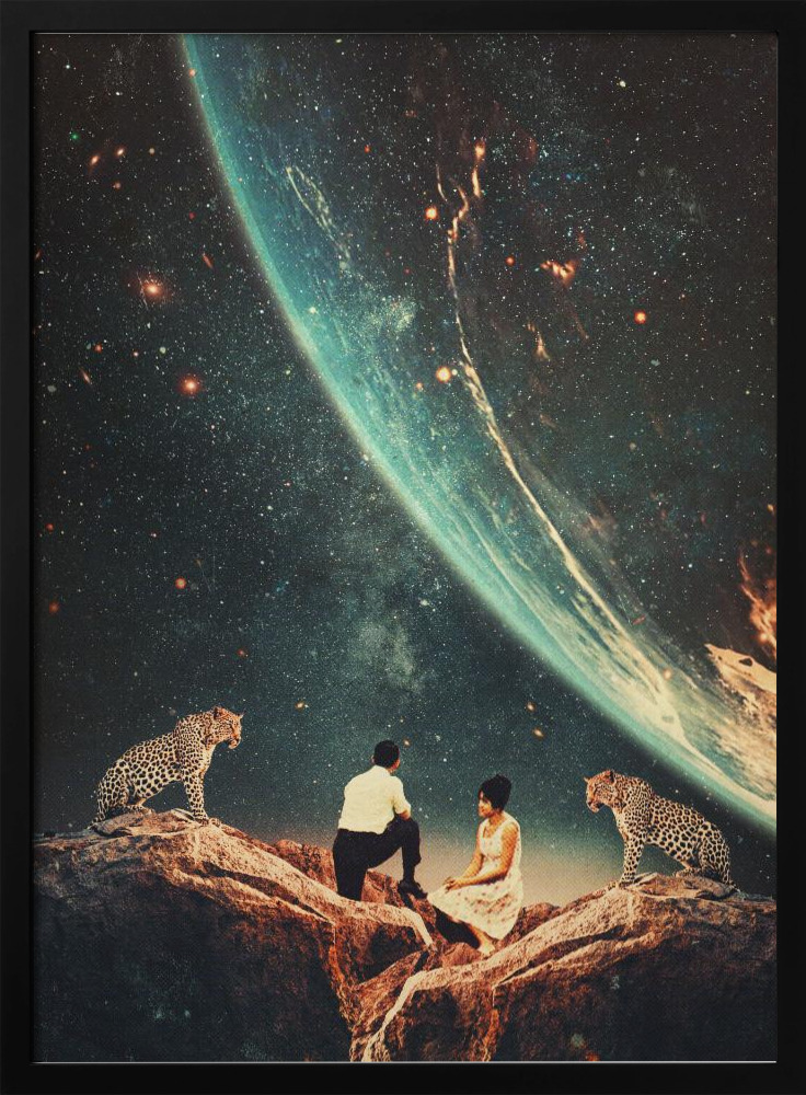 Poster - Guardians of Our Future dark wood poster frame