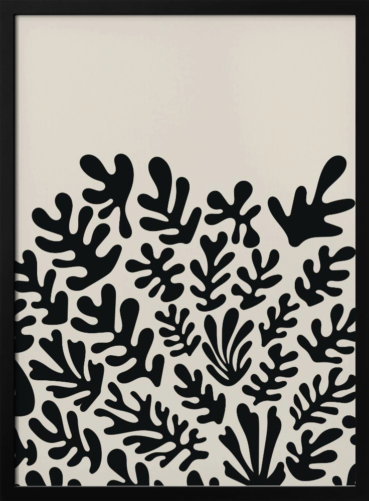Affiche - Henri Matisse Black Algae Collection #2 cadre de poster en bois foncé