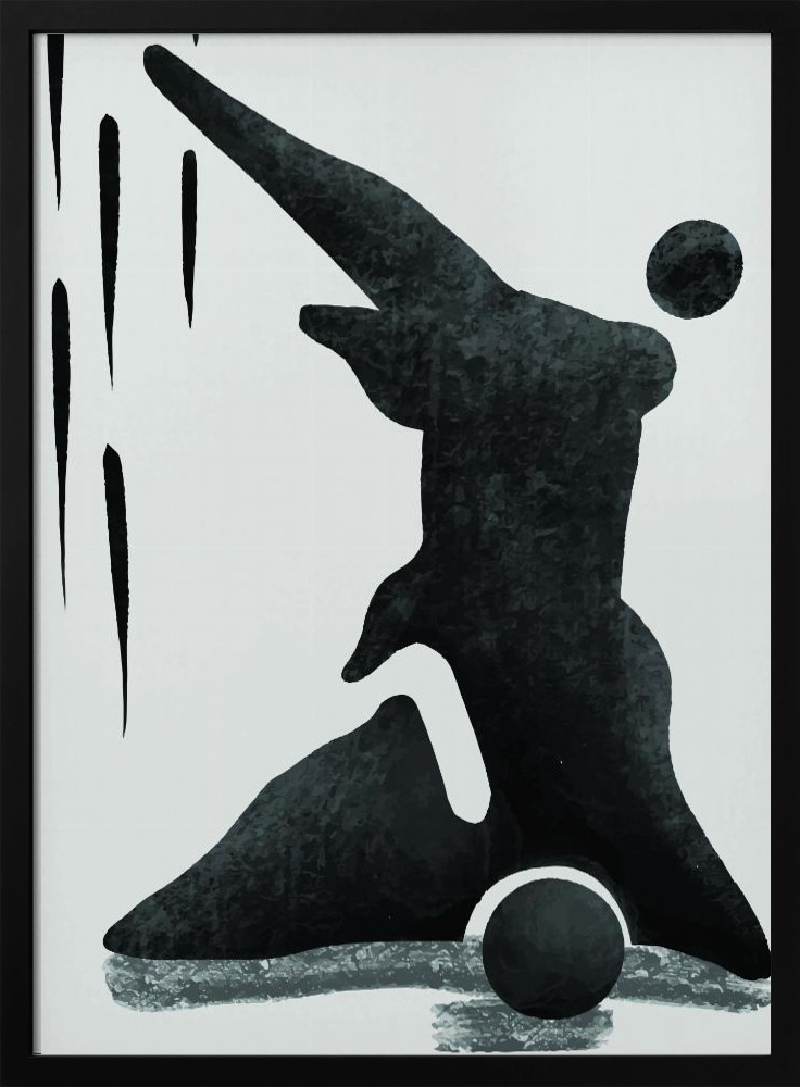 Poster - Henri Matisse Bodies #2 dark wood poster frame