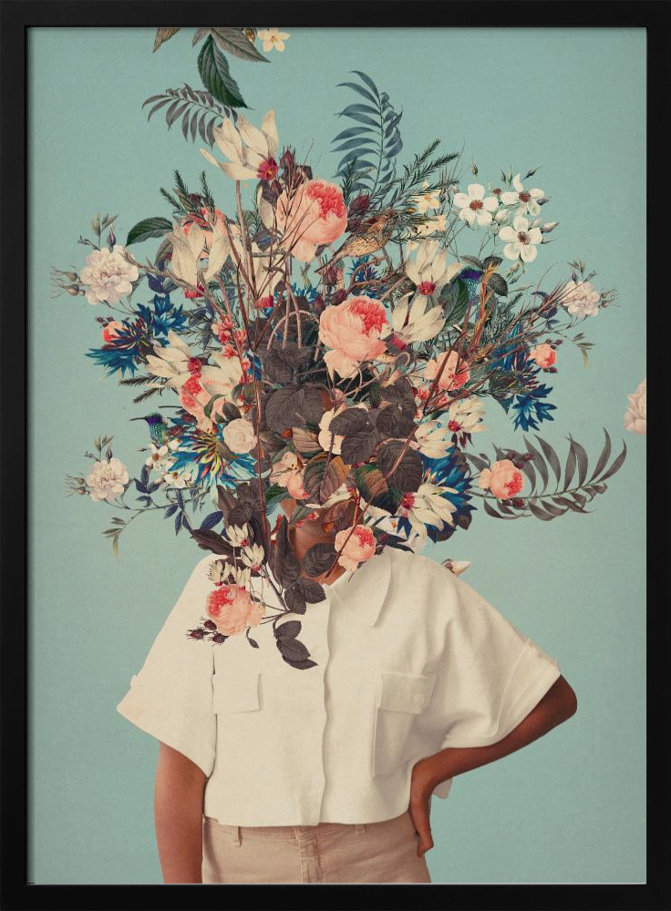 Poster - Thank God It's Spring dark wood poster frame
