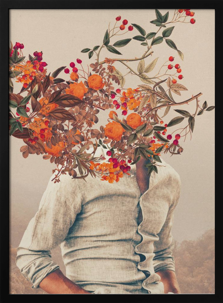 Poster - Roots Bright dark wood poster frame