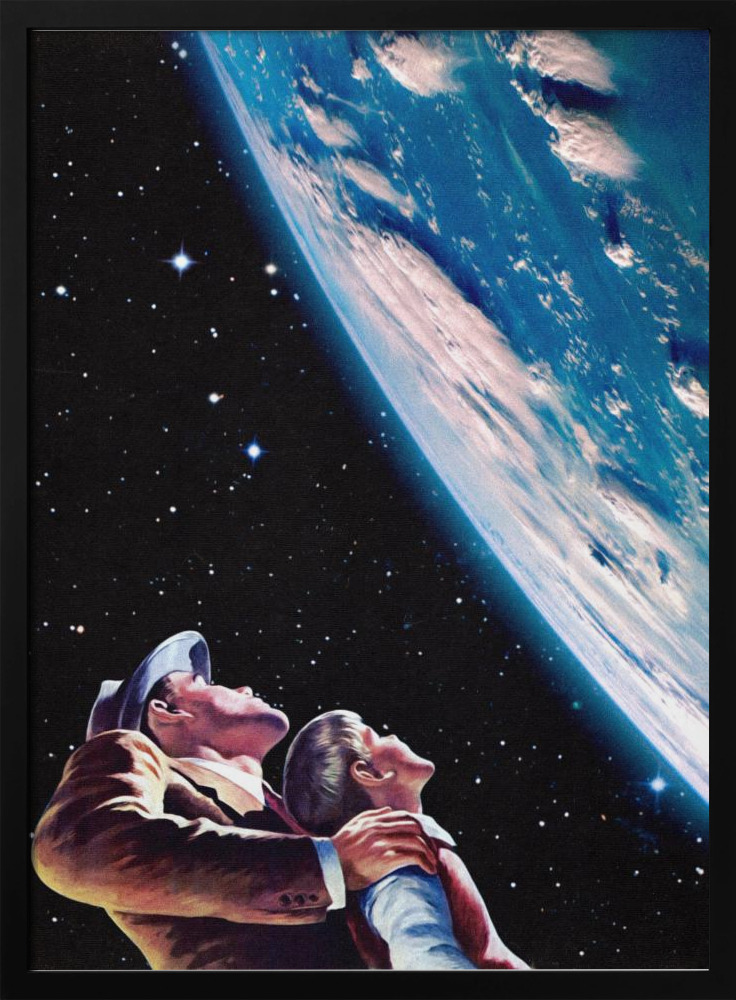 Poster - Father and Son dark wood poster frame