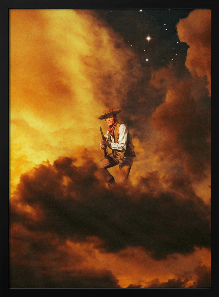 Poster - Cowboy I dark wood poster frame