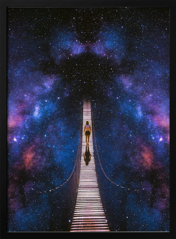 Poster - Infinity dark wood poster frame