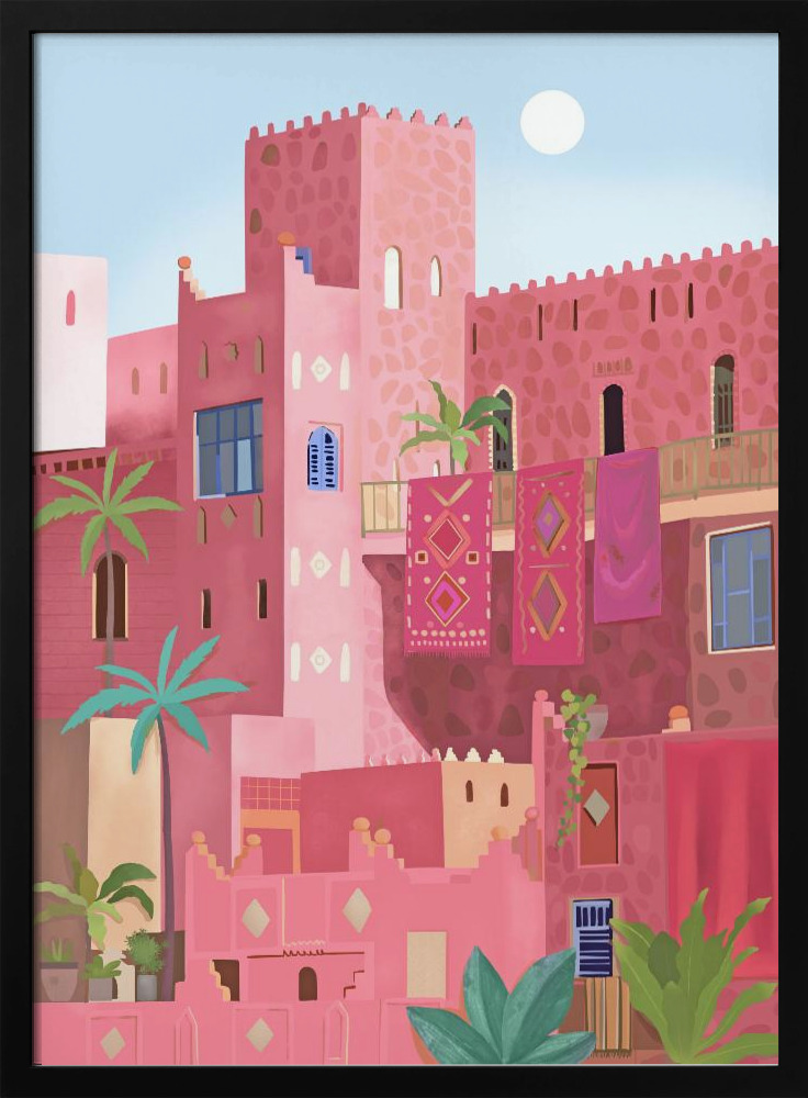 Poster - Kashbah dark wood poster frame