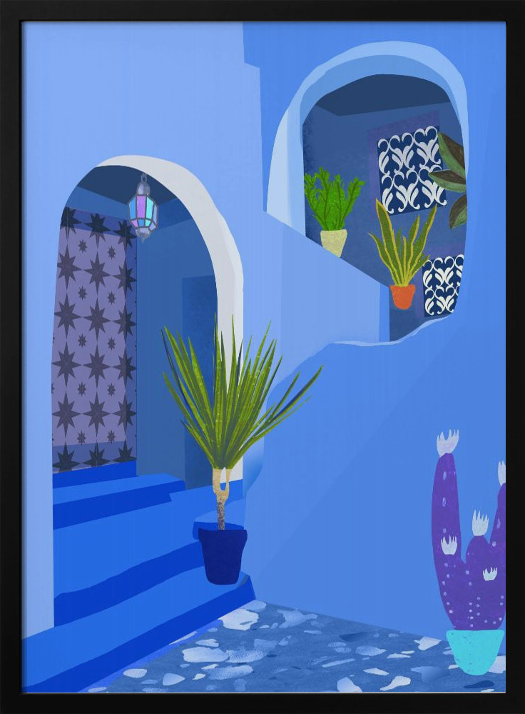 Plakat - Morocco dark wood poster frame