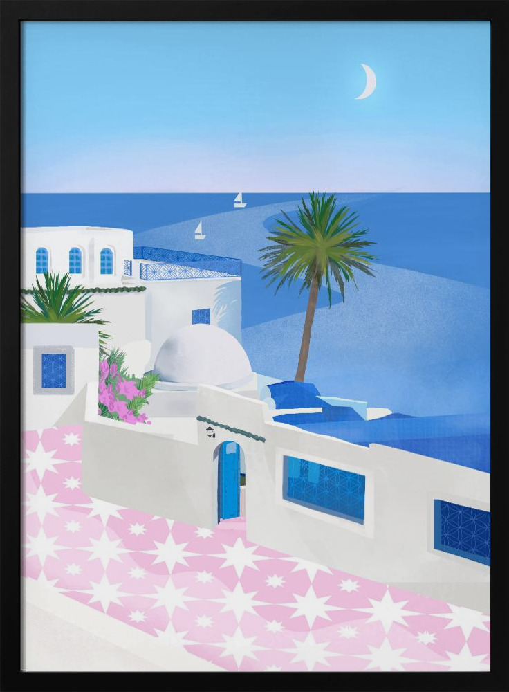 Plakat - Tunis dark wood poster frame