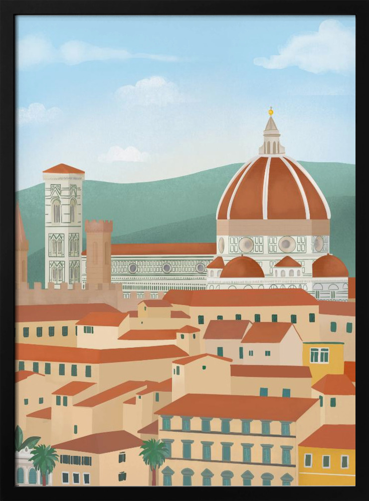 Poster - Florence dark wood poster frame