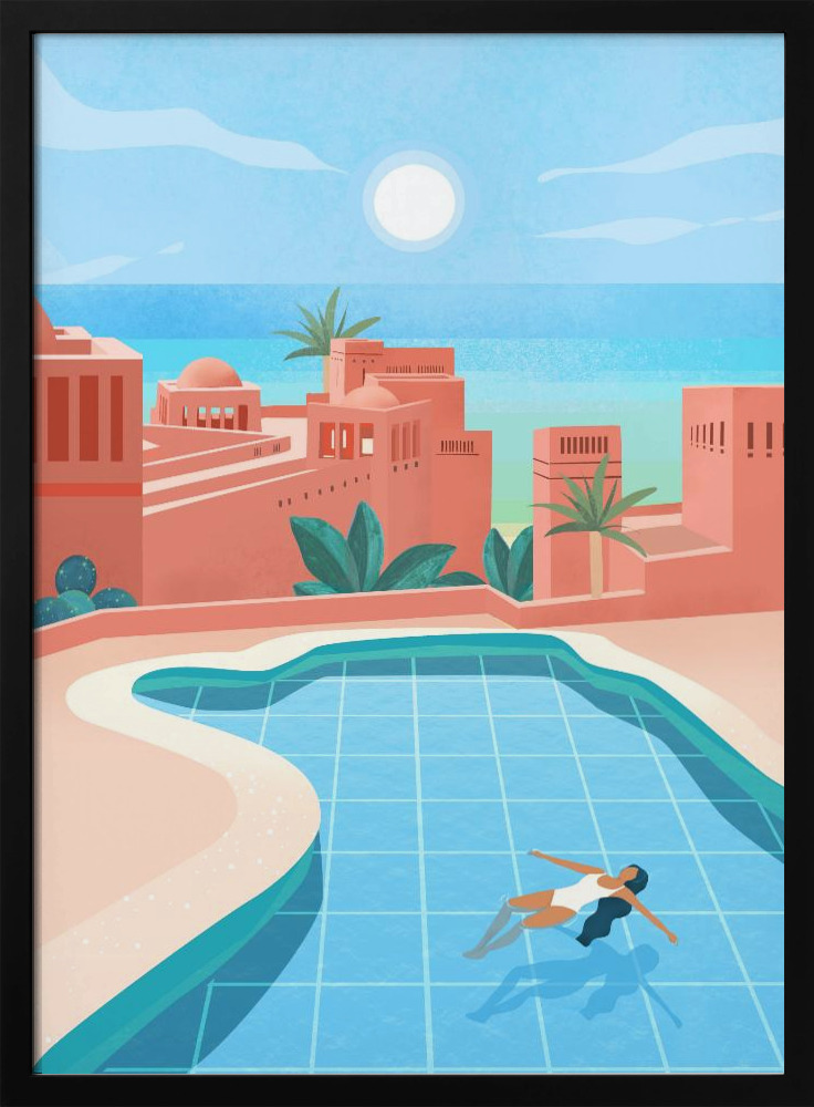 Poster - Tenerife dark wood poster frame
