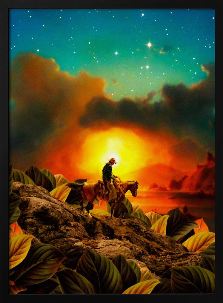 Poster - Patience dark wood poster frame