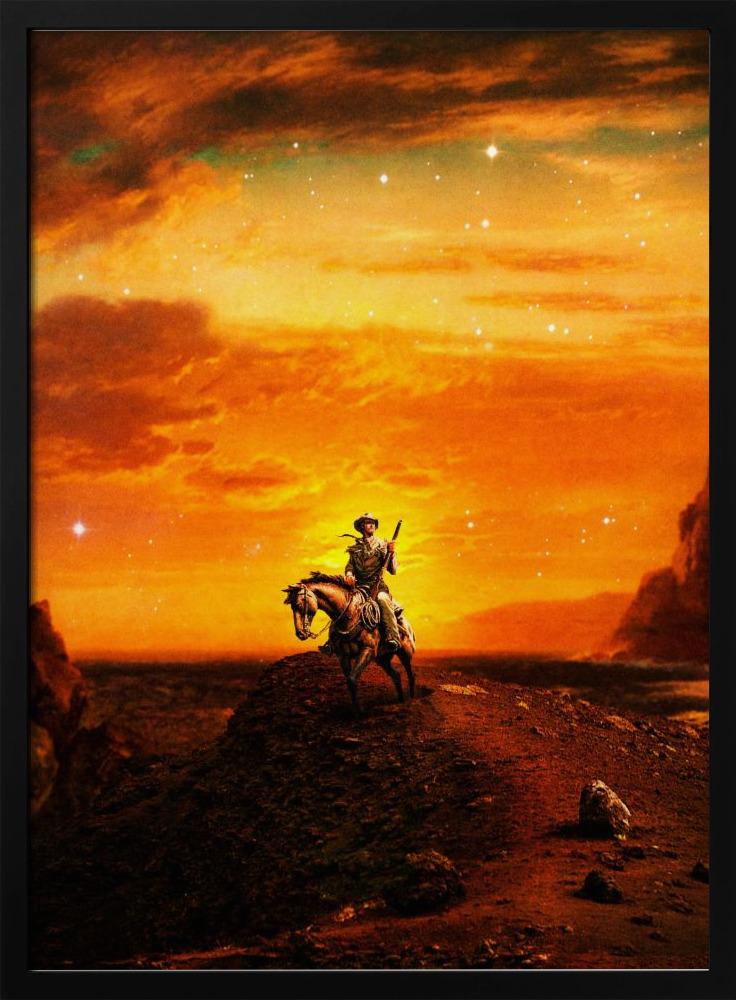 Poster - Courage dark wood poster frame