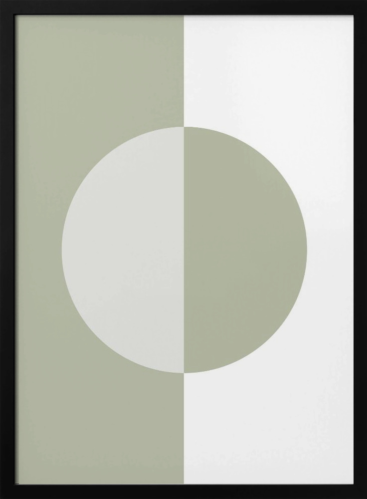 Poster - – Balance No2 dark wood poster frame
