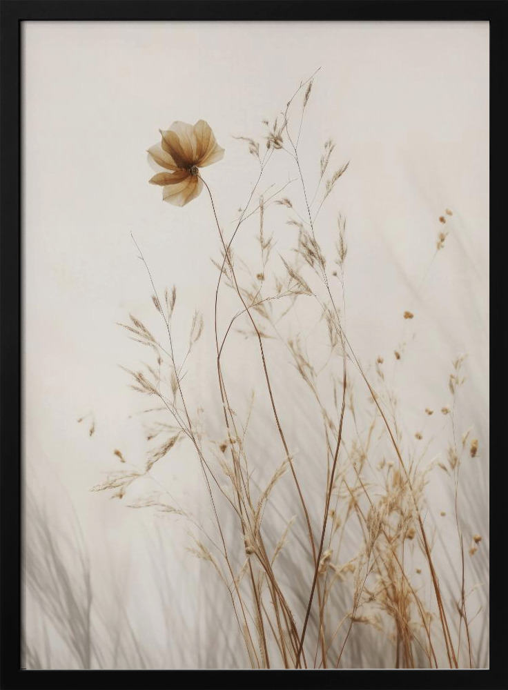Poster - In Silence dark wood poster frame