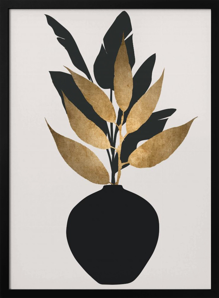 Poster - Bouquet No.5 dark wood poster frame