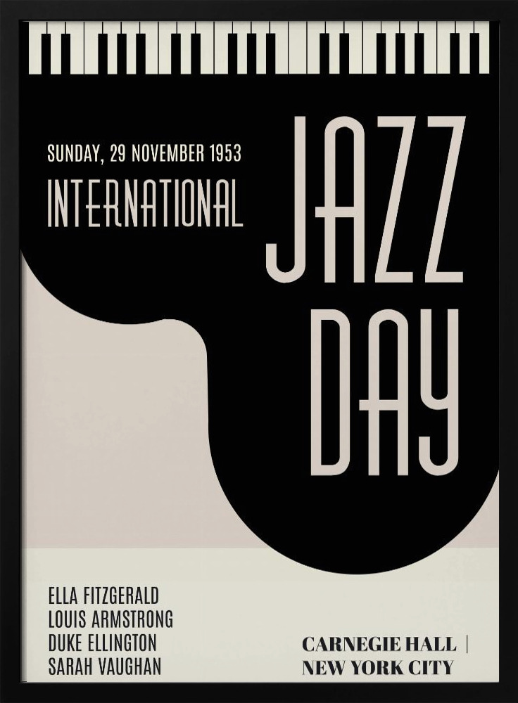 Juliste - Jazzy Days tumma puu julisteen kehys