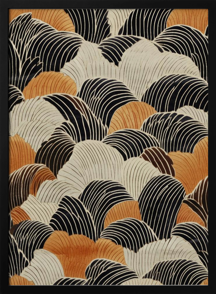 Poster - Shell Mountains dark wood poster frame