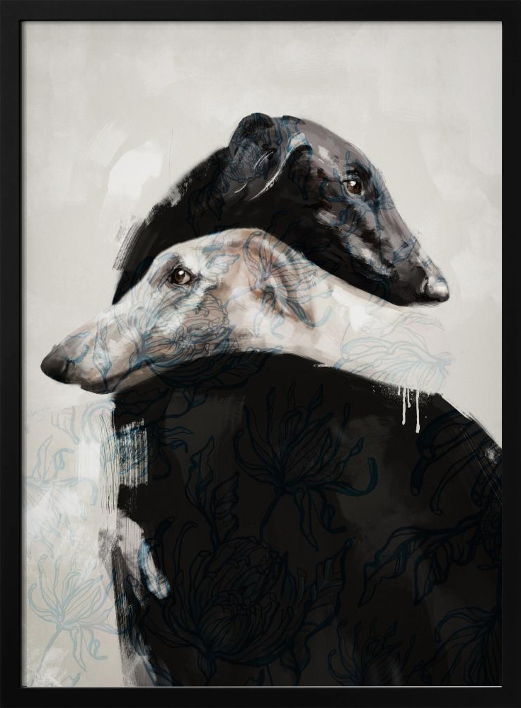 Póster - At All Times III dark wood poster frame