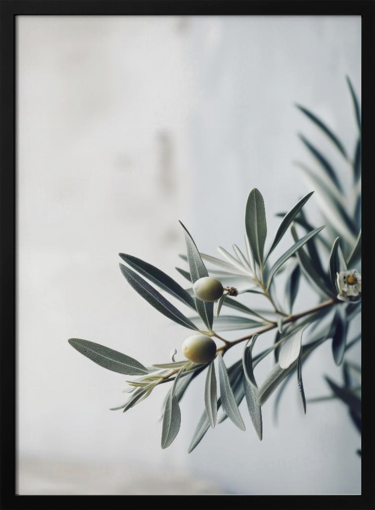 Poster - Olives dark wood poster frame
