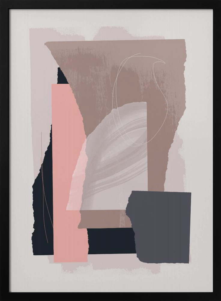 Poster - Pieces 15 dark wood poster frame