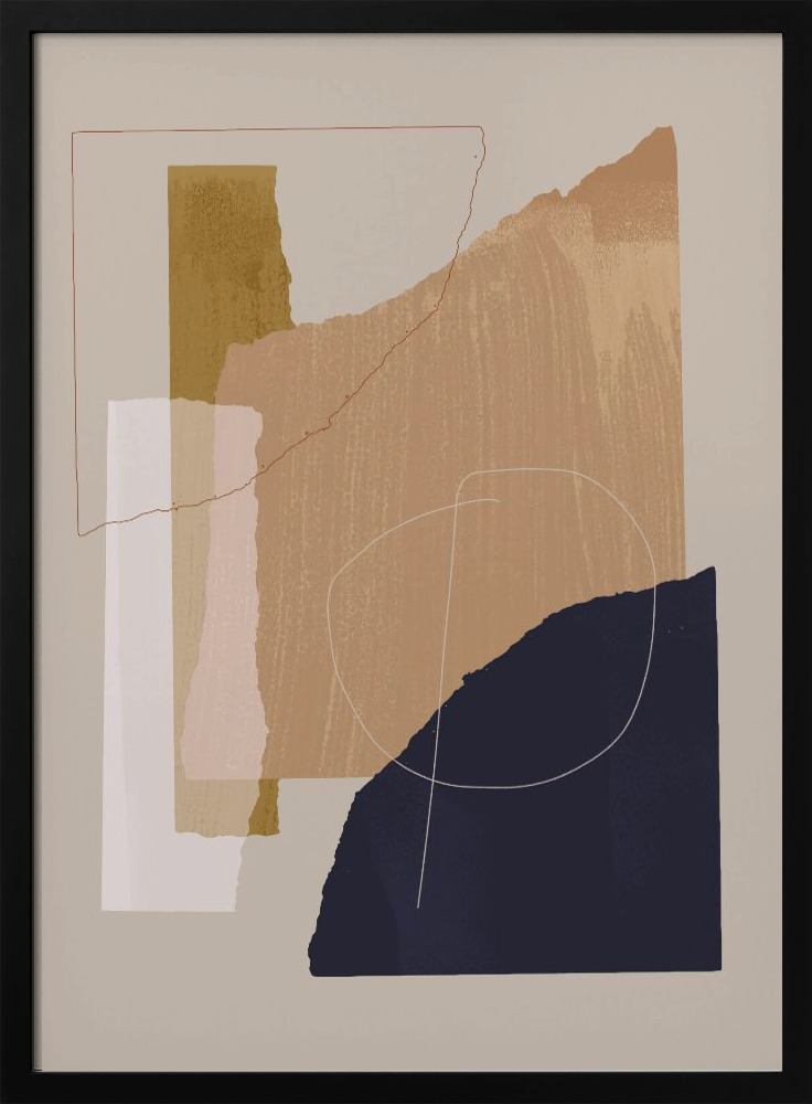 Poster - Pieces 17 dark wood poster frame