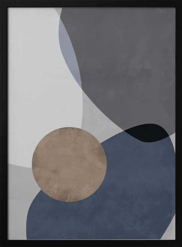 Poster - Graphic 210 dark wood poster frame
