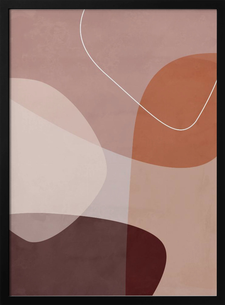 Poster - - Graphic 211X posterframe van donker hout