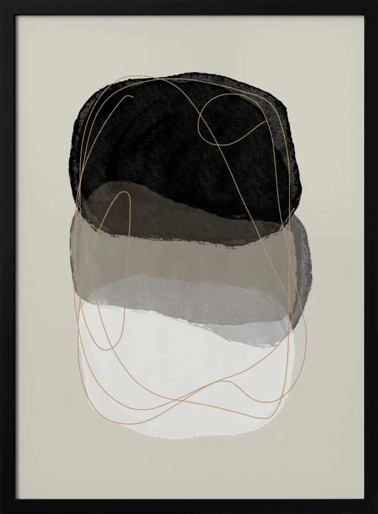 Poster - Graphic 238 dark wood poster frame