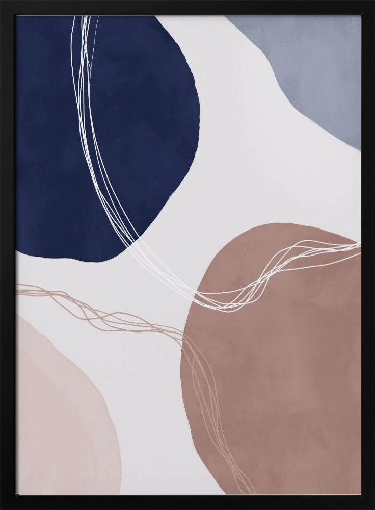 Poster - Graphic 248 dark wood poster frame