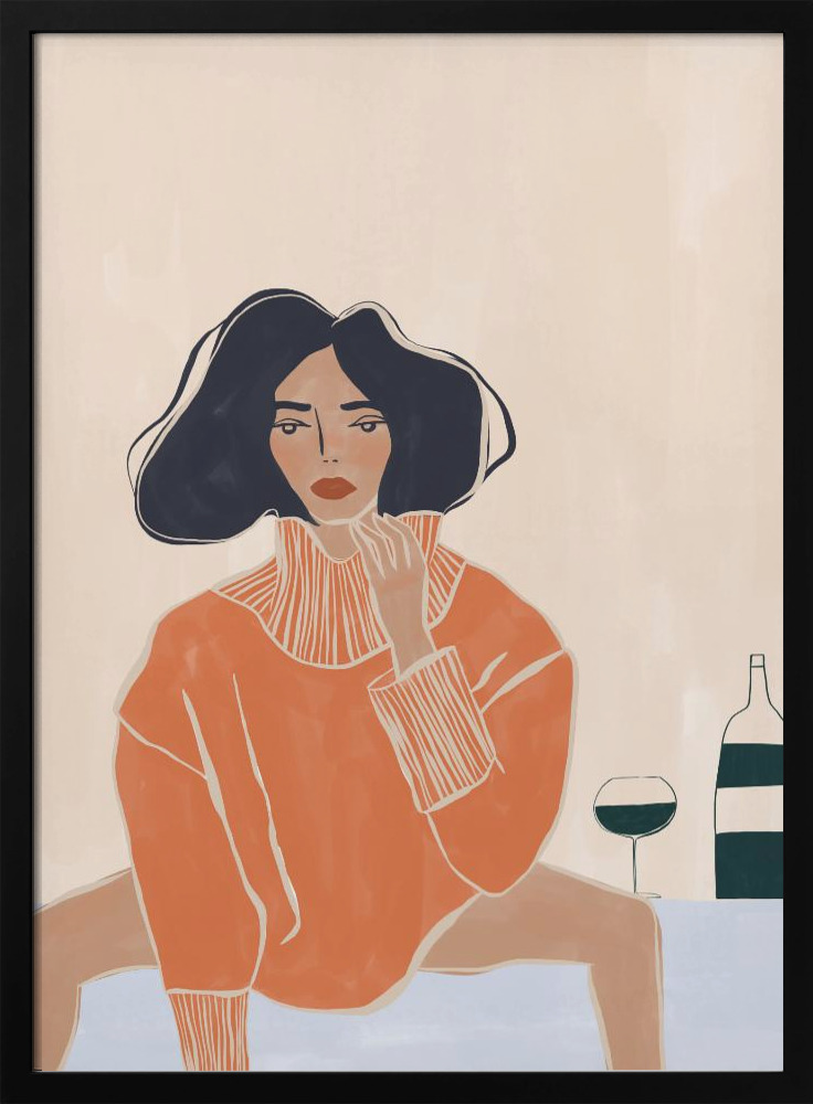 Affiche - It's a Mood cadre de poster en bois foncé