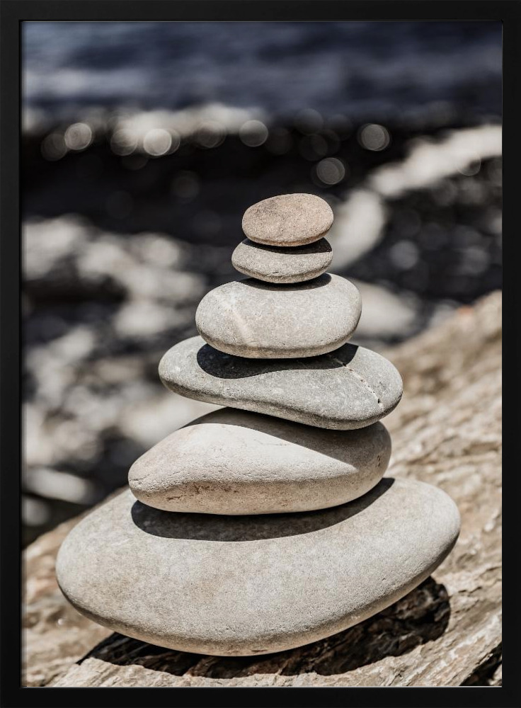 Affiche - Balance cadre de poster en bois foncé