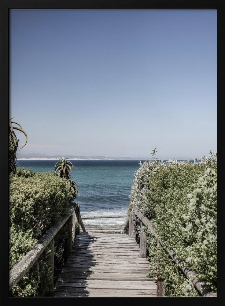 Poster - Bay Walk posterframe van donker hout