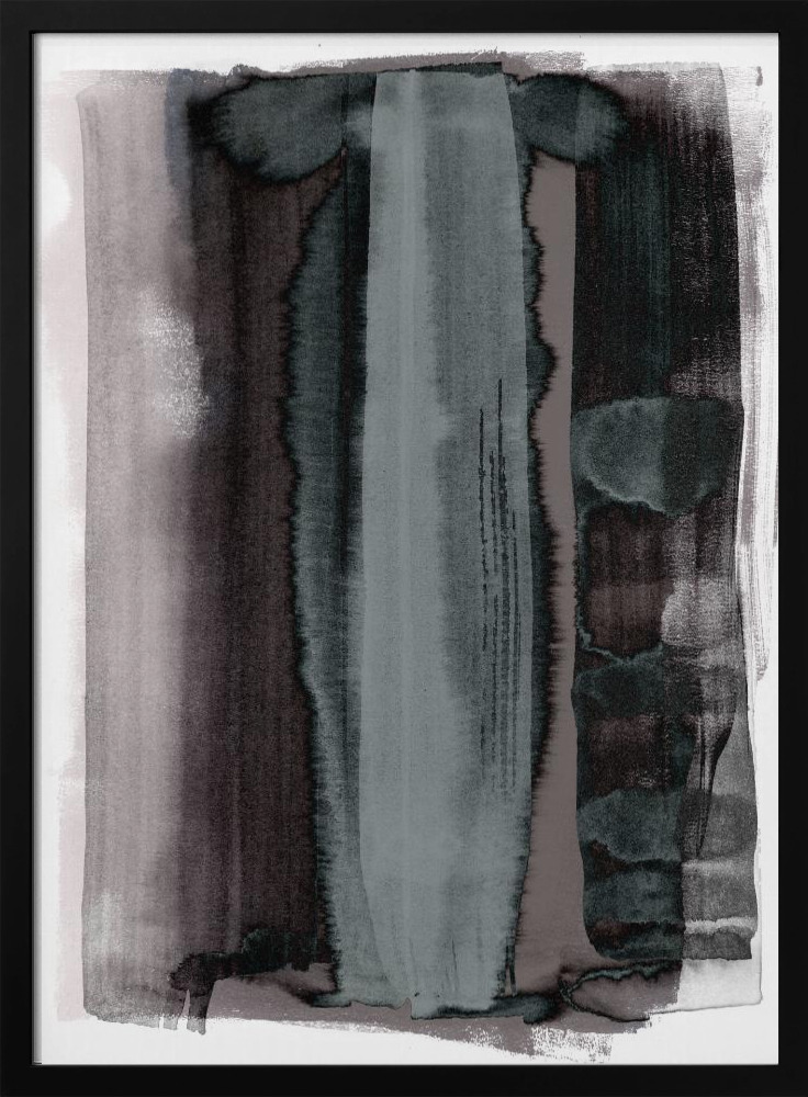 Poster - Disintegration dark wood poster frame