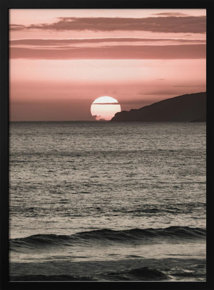 Poster - Melting Skies dark wood poster frame