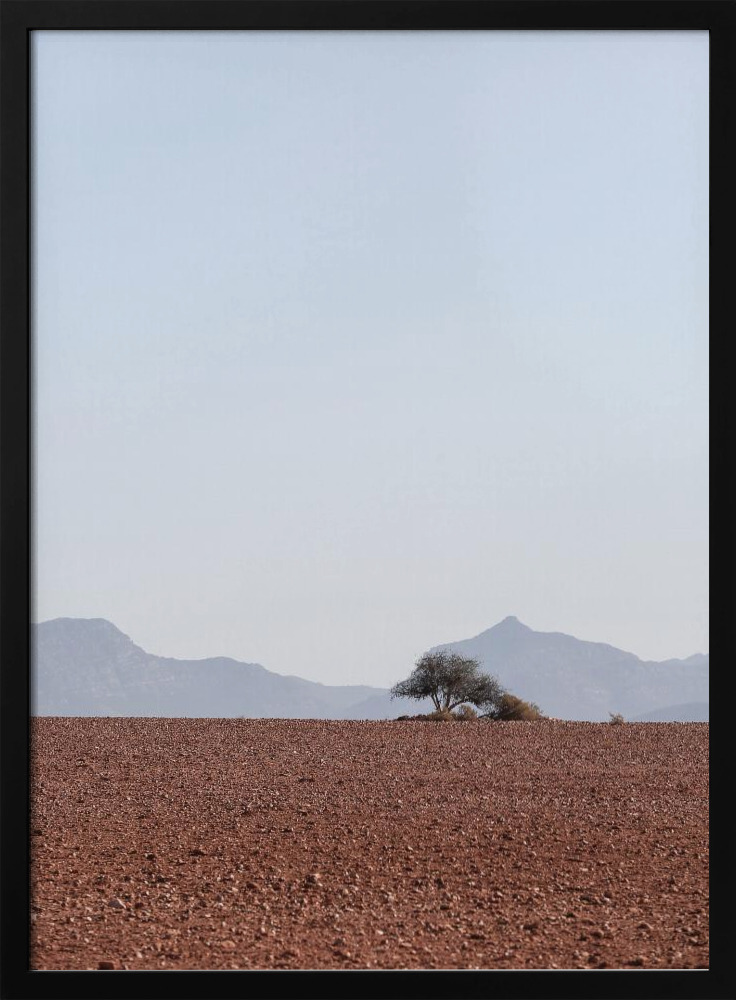 Poster - Swart Land No2 dark wood poster frame