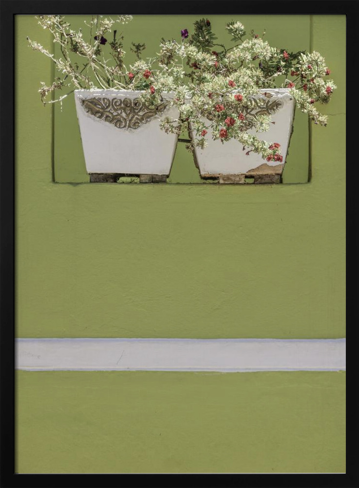 Poster - Wall Garden dark wood poster frame