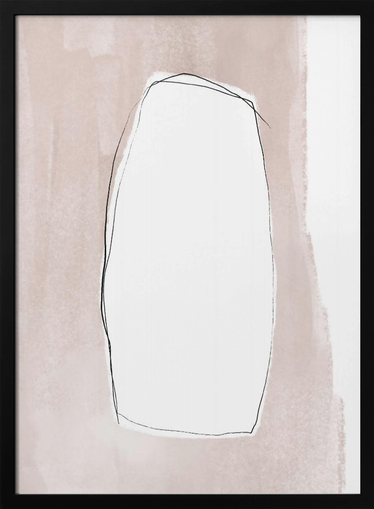 Poster - Everytime you dark wood poster frame