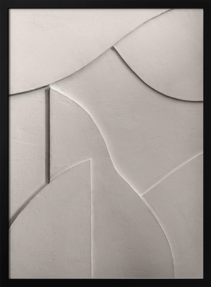 Poster - Shadow Play 3 dark wood poster frame