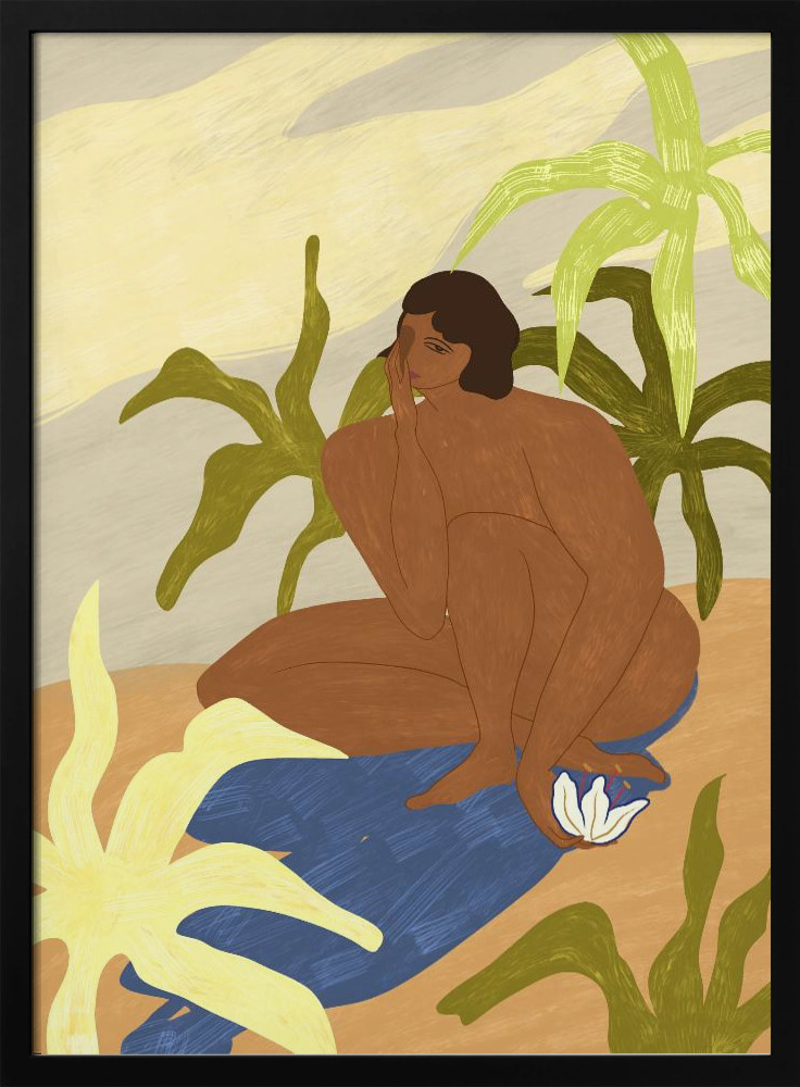 Poster - Aunaturel posterrahmen aus dunklem Holz