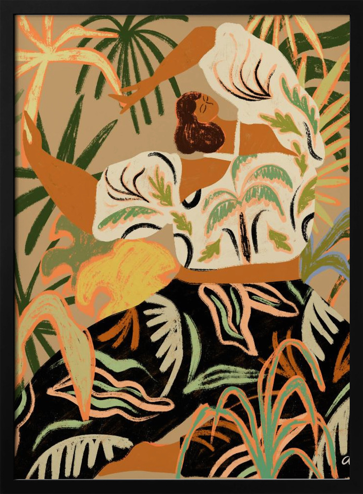 Póster - Nature Embrace dark wood poster frame