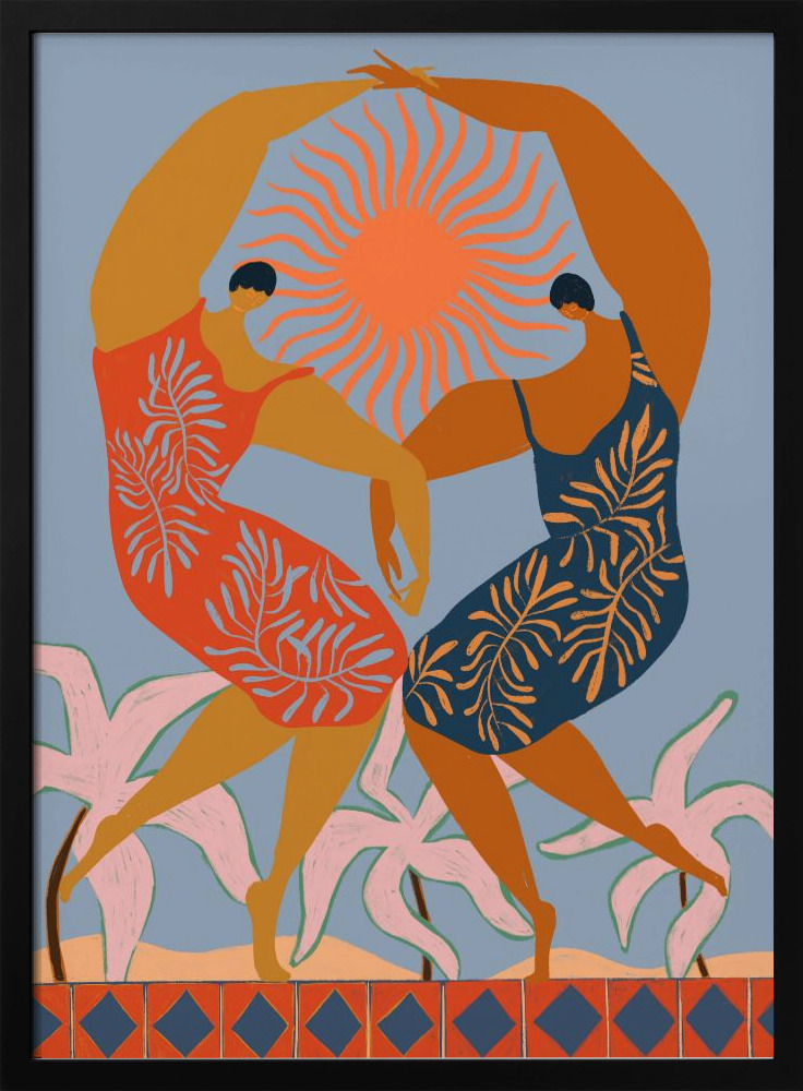 Poster - Sisterhood dark wood poster frame