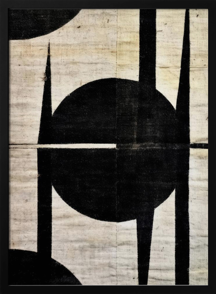Poster - Fixed Circle dark wood poster frame