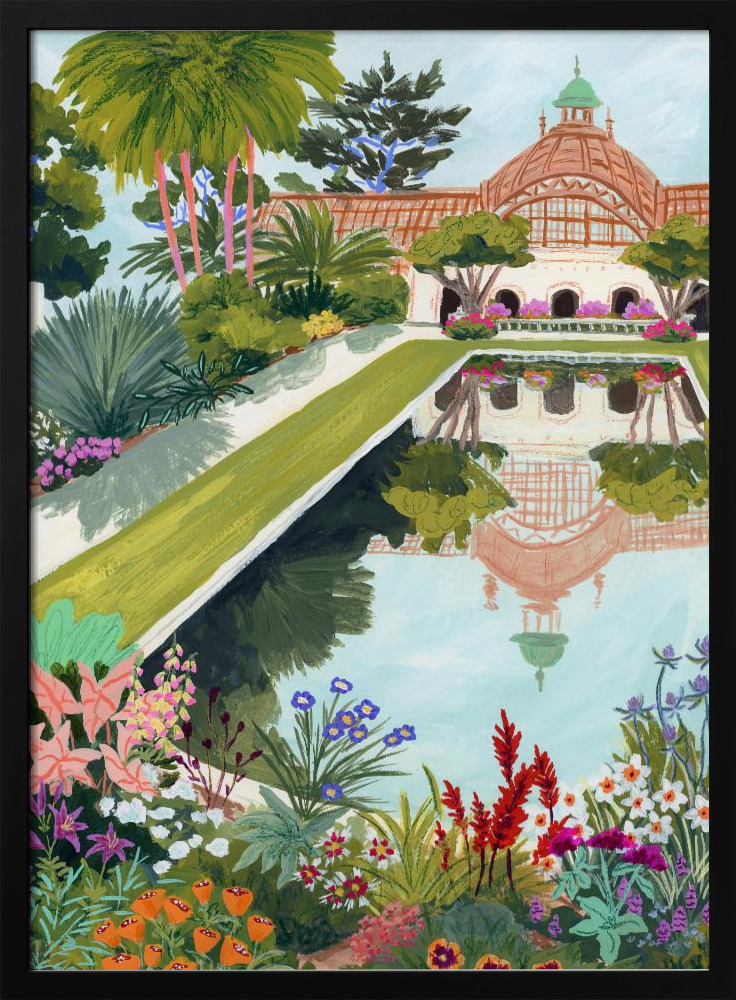 Poster - Balboa Park dark wood poster frame