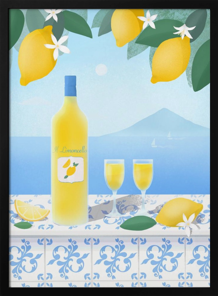 Poster - Limoncello dark wood poster frame