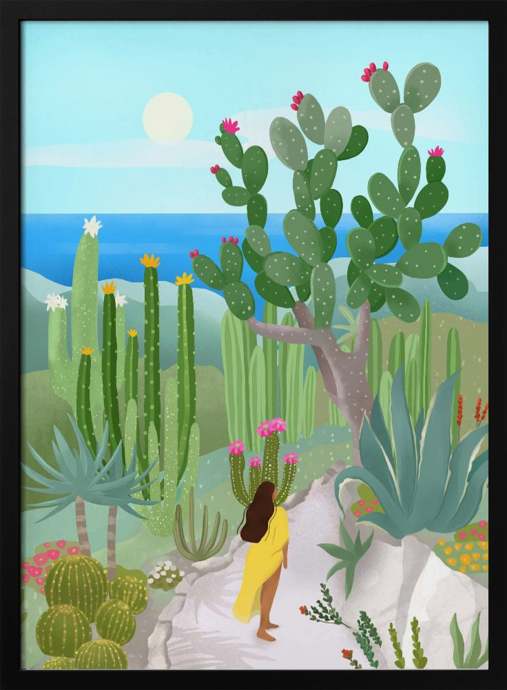 Poster - Elz Jardine dark wood poster frame