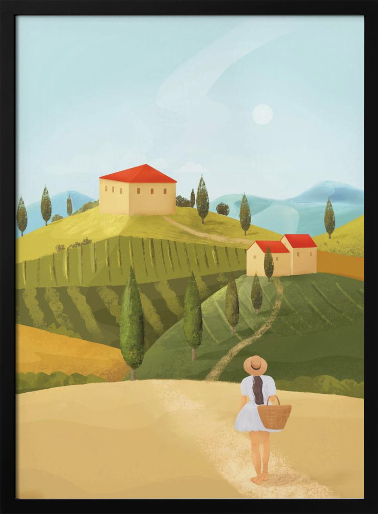 Plakat - Tuscany dark wood poster frame
