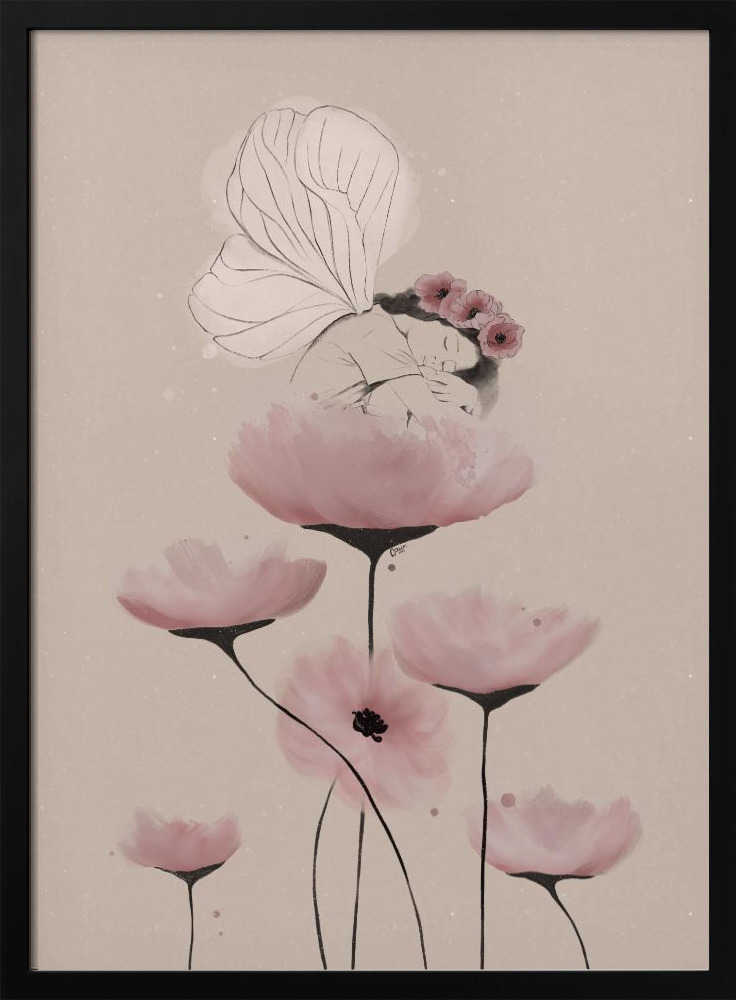 Poster - VALENTINA dark wood poster frame