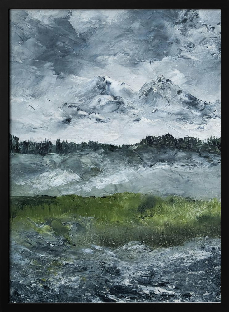 Poster - Landscape Study 1905 dark wood poster frame