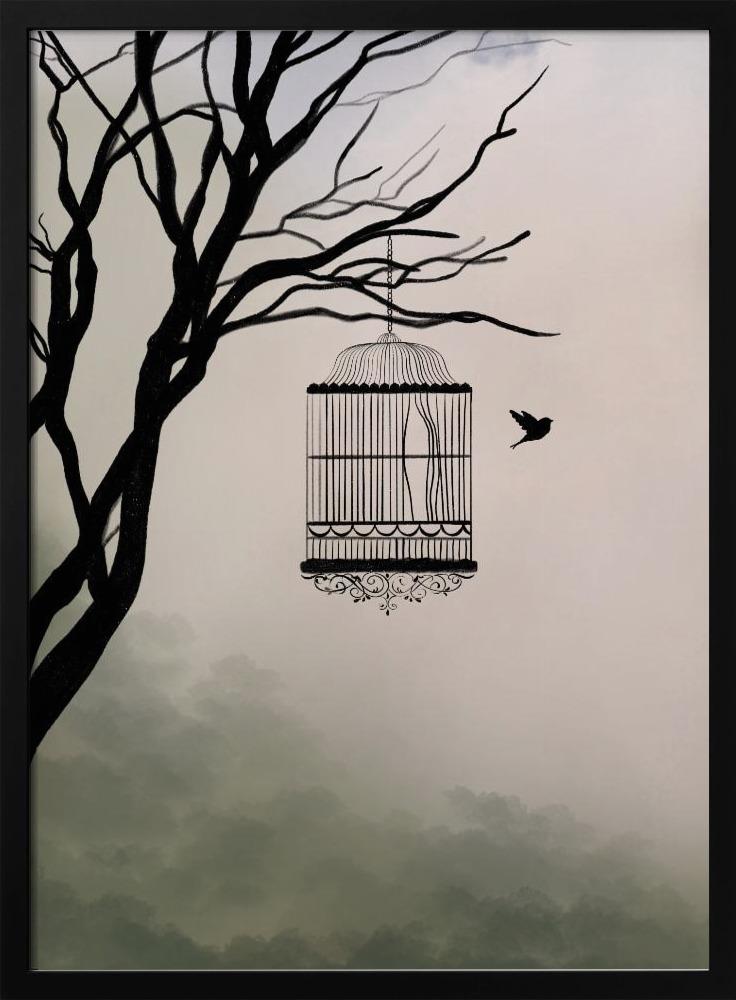Affiche - Christina Palm cadre de poster en bois foncé