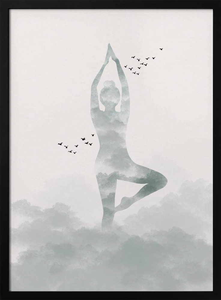 Poster - Christina Palm dark wood poster frame