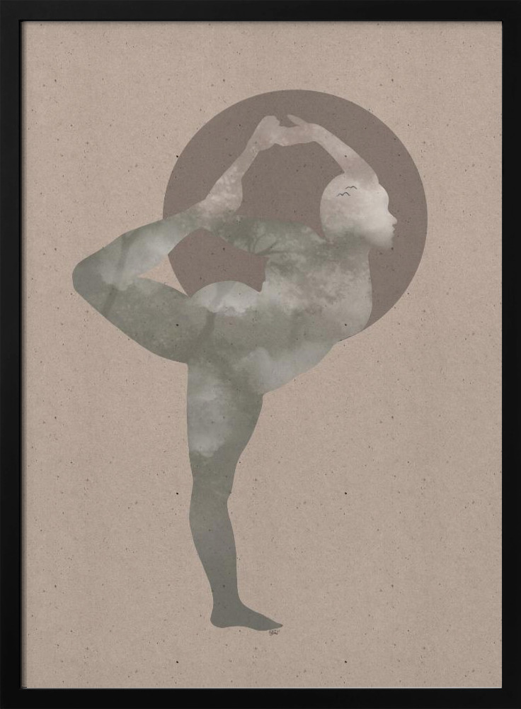 Plakat - Christina Palm dark wood poster frame